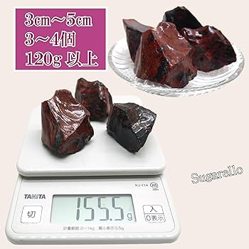 Amazon.co.jp: 正直屋 紅曜石 オブシディアン 赤い黒曜石 天然石