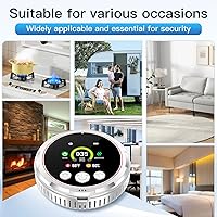 Vista 8 de 5-en-1 Enchufe Anular Detectores Combinados de Gas Natural, Humo y Monóxido de Carbono Batería de Respaldo Integrada de 1000mAh Sensor de 85dB