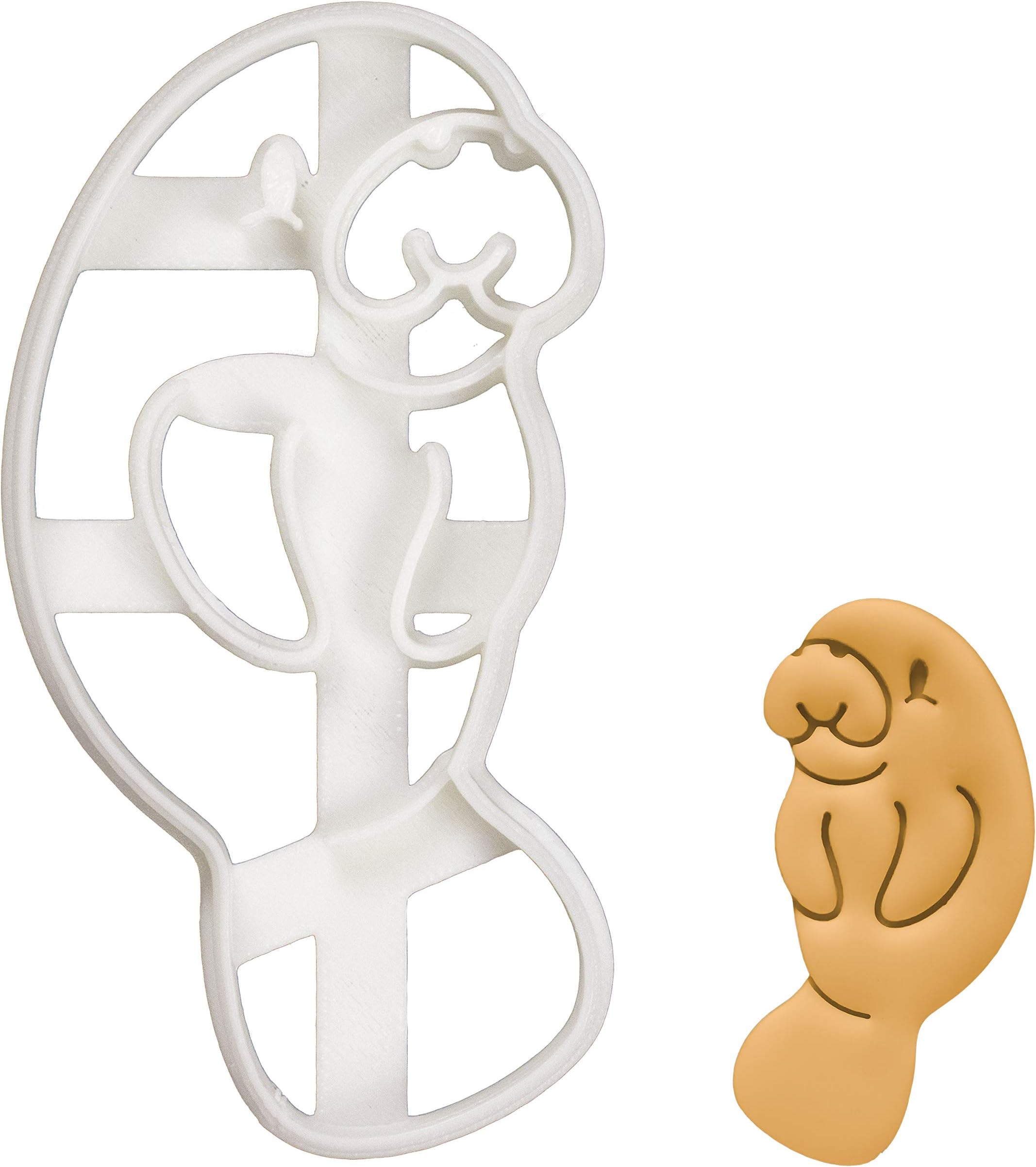 BakerlogyCute Manatee cookie cutter, 1 piece - Bakerlogy