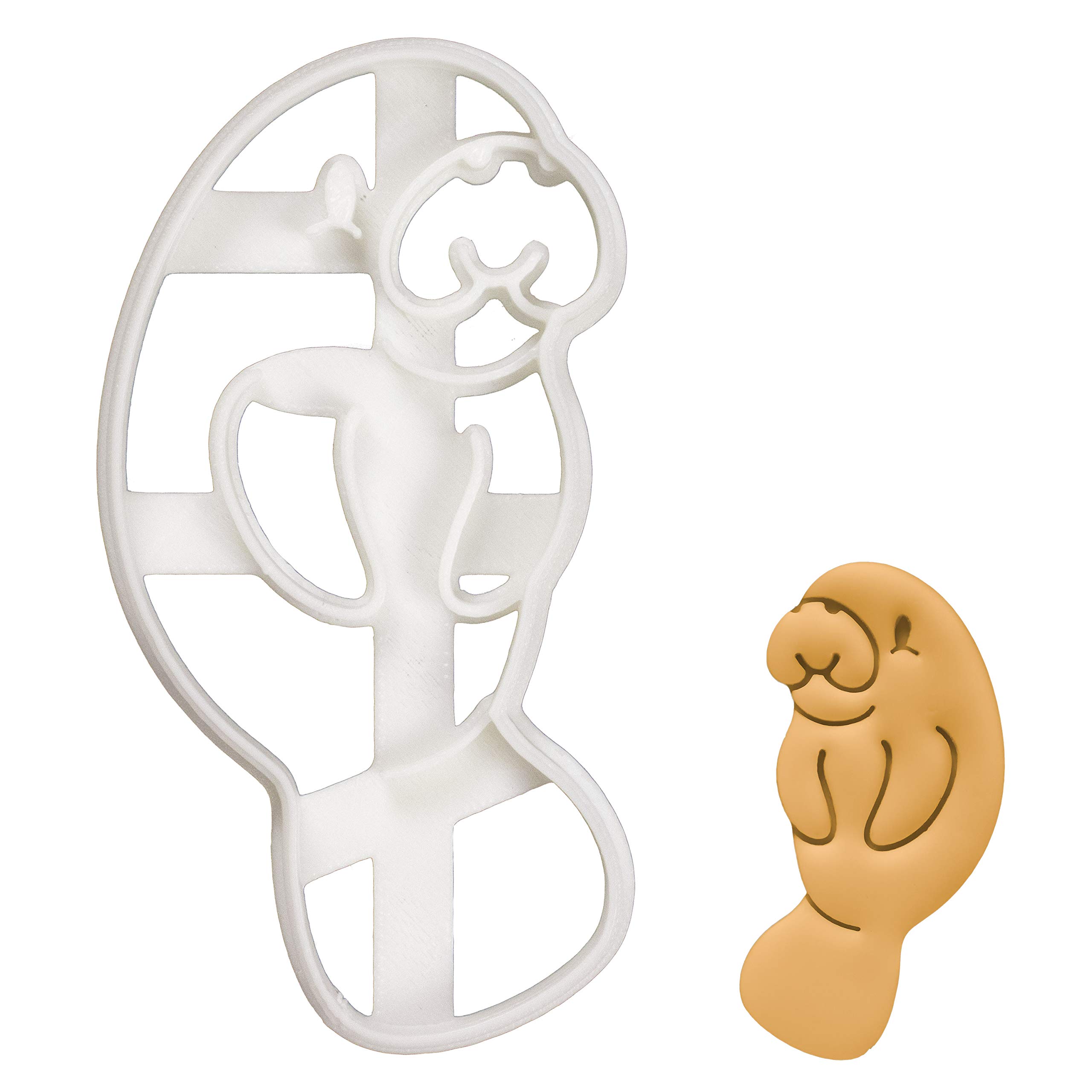 BakerlogyCute Manatee cookie cutter, 1 piece - Bakerlogy