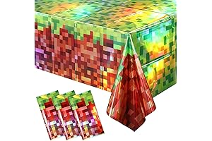 Pixel Party Table Cover Amplify Your Minecraft Festivities