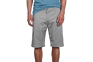 Vmonty Summer Men's Stretch Chino Knee Length Shorts