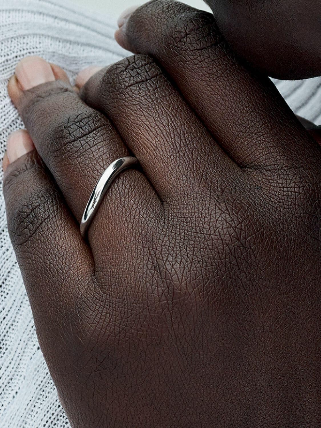 Pandora Essence Organically Shaped Band Ring - Sterling Silver Ring - Gift for Women - Includes Gift Box