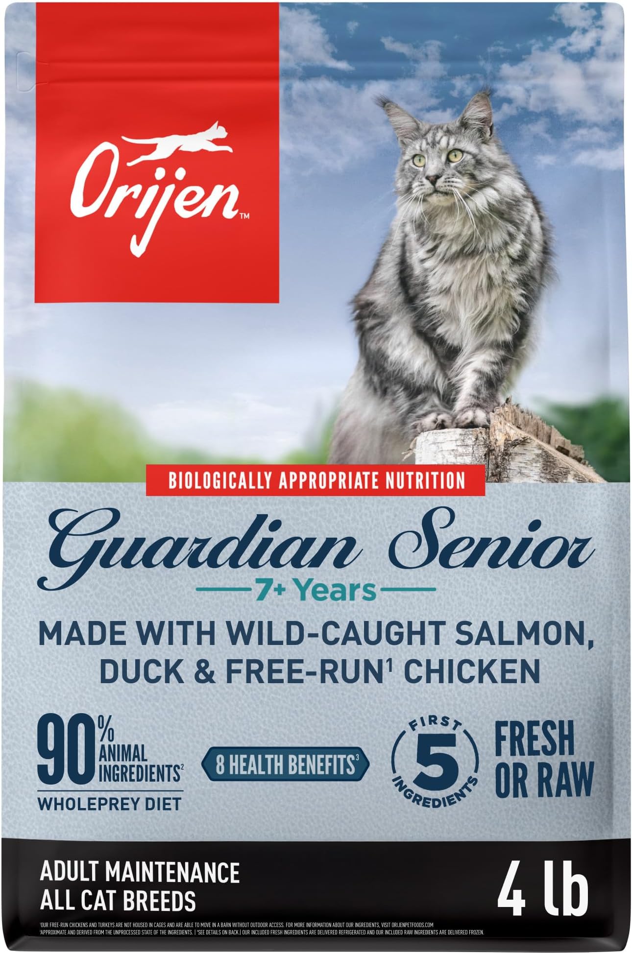 Guardian Senior Grain Free High Protein Premium Dry Cat Food 4lb Bag