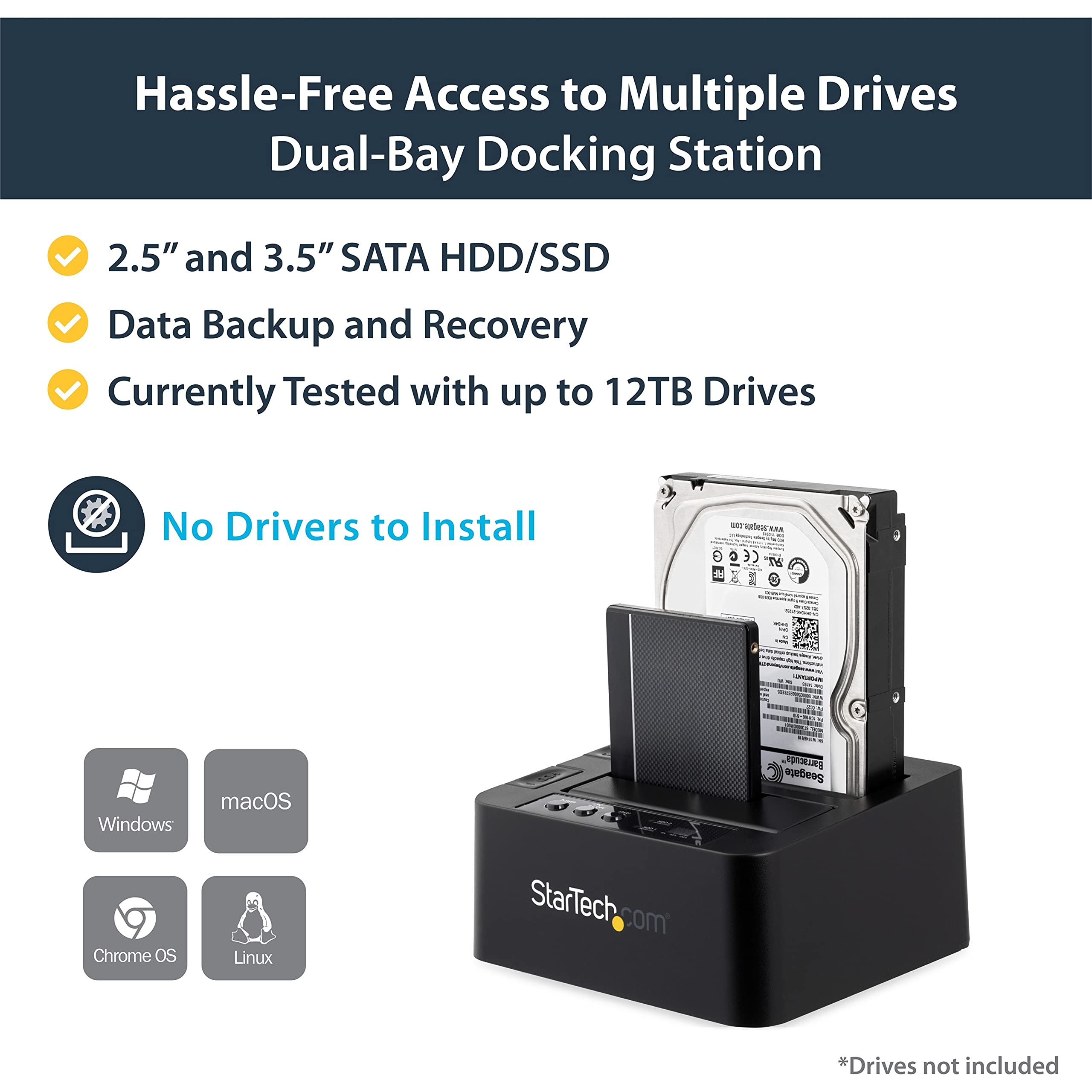 Buy Standalone Hard Drive Duplicator, Dual Bay HDD/SSD