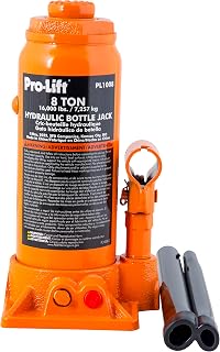 Pro-Lift 8 Ton Hydraulic Bottle Jack - Portable Car Jack 16000 Lbs Capacity with Pump Handle for Car Sedans SUV