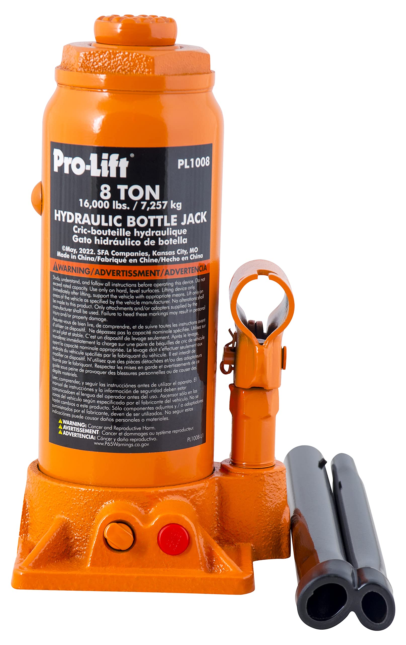 ☆Jack Lou☆ VEVOR Orange 8-Ton Steel Hydraulic Jack Kit ZZSQJDUXJ8TDNP9EDV0 at