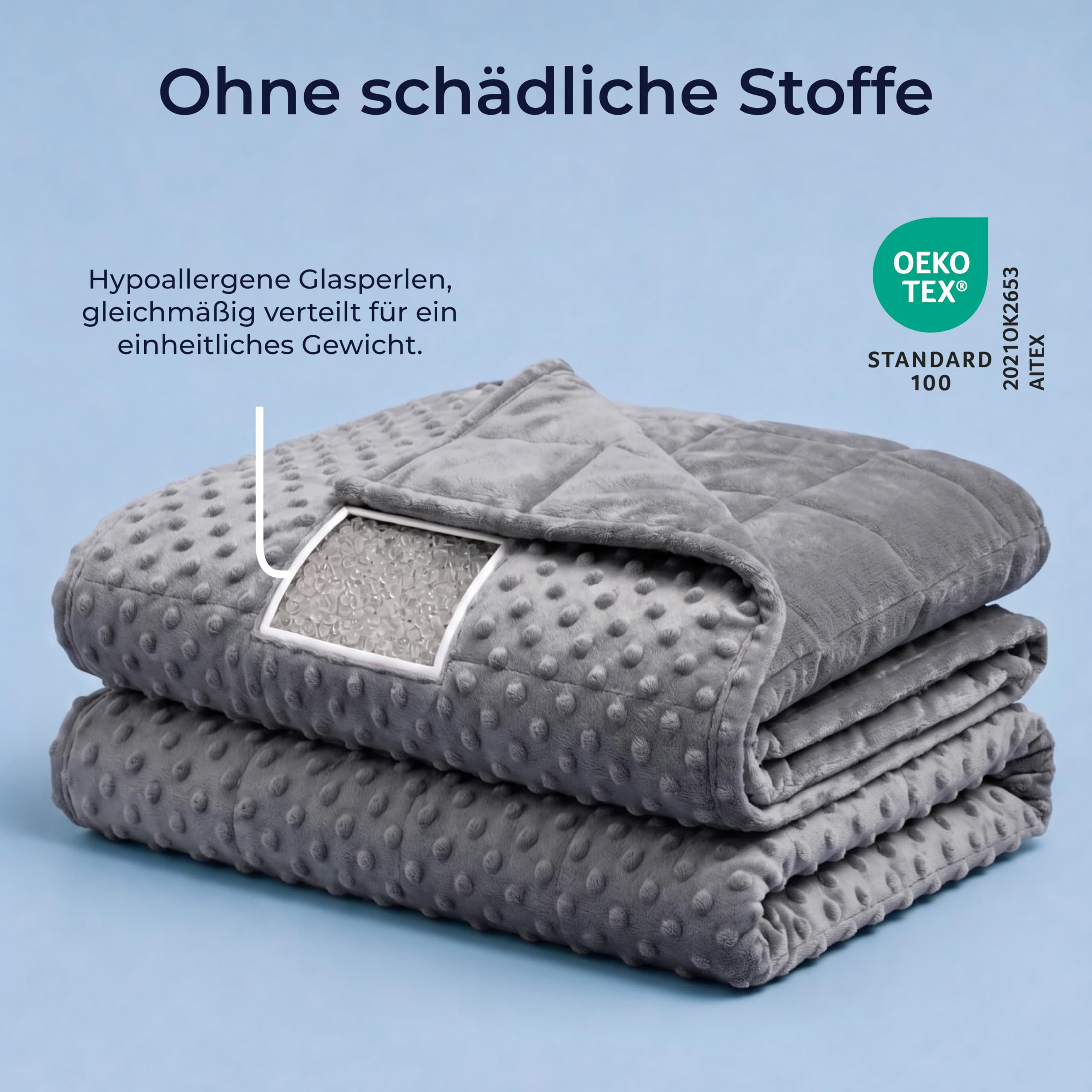 Dreamzie - Gewichtsdecke Kinder 3,2 kg 100x150cm,Weighted Blanket