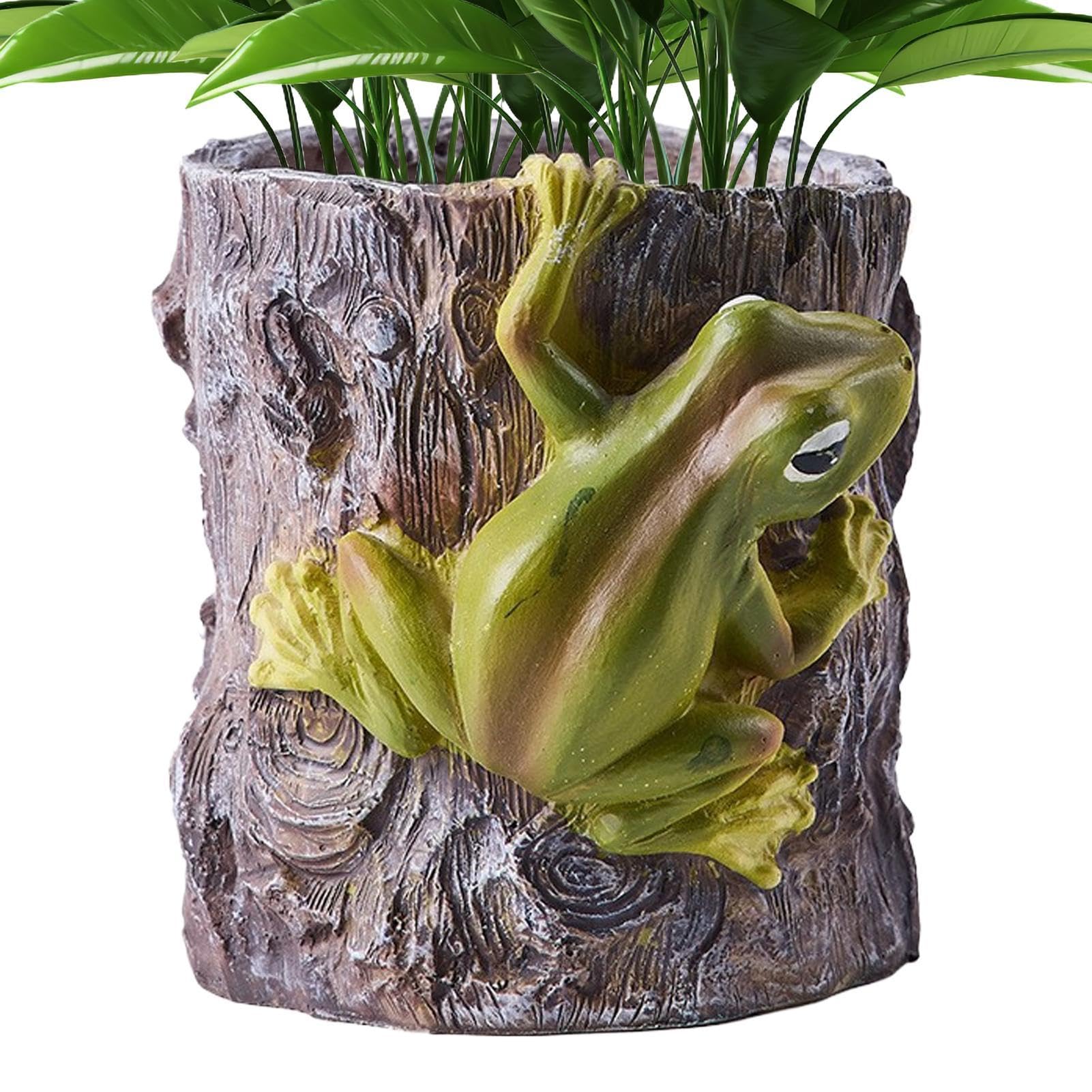 Pot à crayons en résine grenouille originale pour bureau