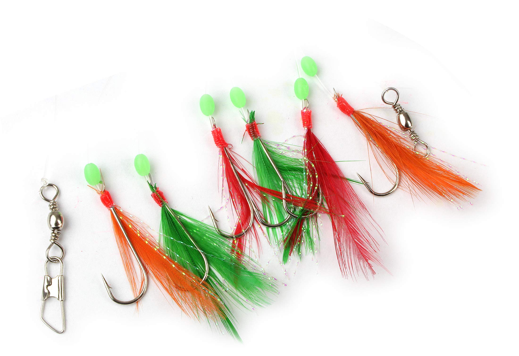 Storfisk fishing & more 4-częściowy zestaw paternostrów do udanego wędkowania na makrelach
