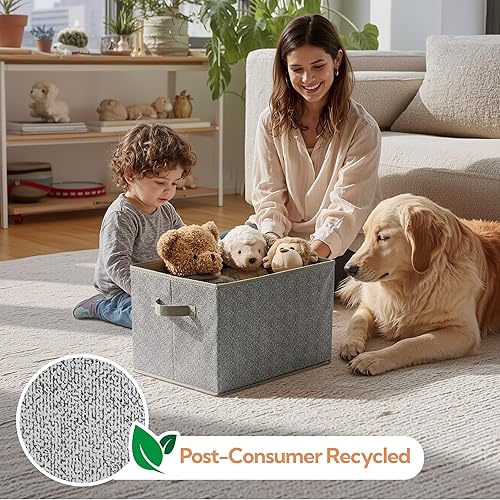 Miniatura 2 de GRANNY SAYS Organizadores y almacenamiento de armario, contenedores de almacenamiento de tela con soporte para rejilla, cestas de estante para