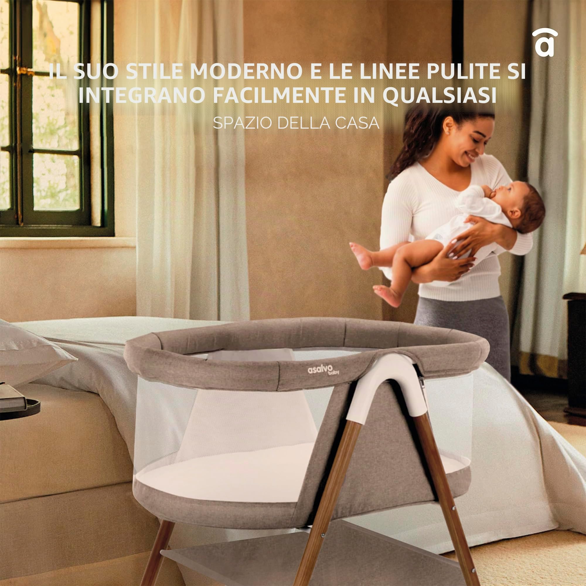 Asalvo - Mini Culla Nidus Beige, 22325