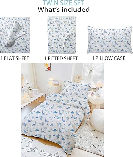 Miniatura 2 de Juego de sábanas tamaño individual  Juegos de sábanas y fundas de almohada para niños  Sábanas individuales para niños y niñas, sábana bajera,