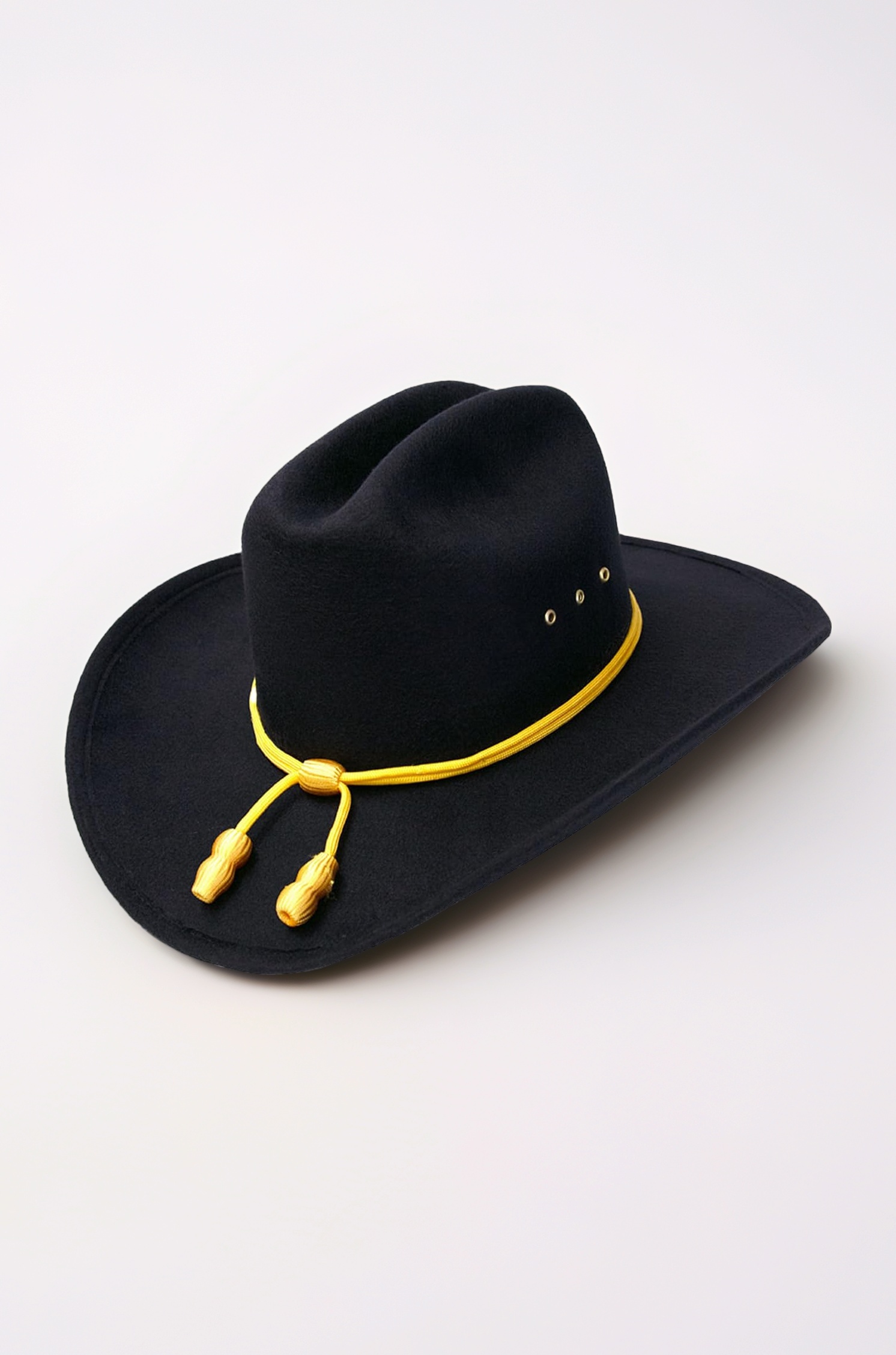 Western Cowboy Hat - Cattleman's with Cavalry Band - Black
