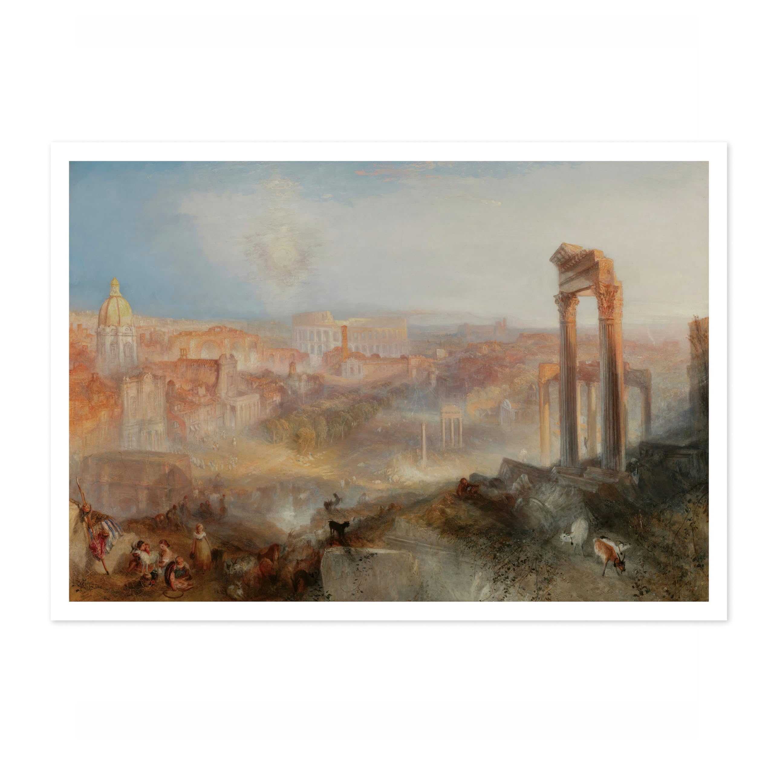 Modern Rome Joseph Mallord William Turner Print, Classic Art Painting Print, Romanticism Art Exhibition Wall Art, Vintage Home Decor Picture, A3 (Print Only) - 42x29.7cm โ image 1