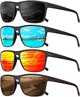 Vista 9 de Gafas de sol polarizadas para hombre, anteojos de sol polarizados con protección UV, lentes de sol ligeras para conducir, pescar, jugar al golf