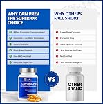 CanPrev Curcumin Pro 60 Vegan V-Capsules - 1200mg - Enhanced with Phosphatidylcholine and Bromelain for Optimal Absorption - A Turmeric Curcumin Blend to Support Joint