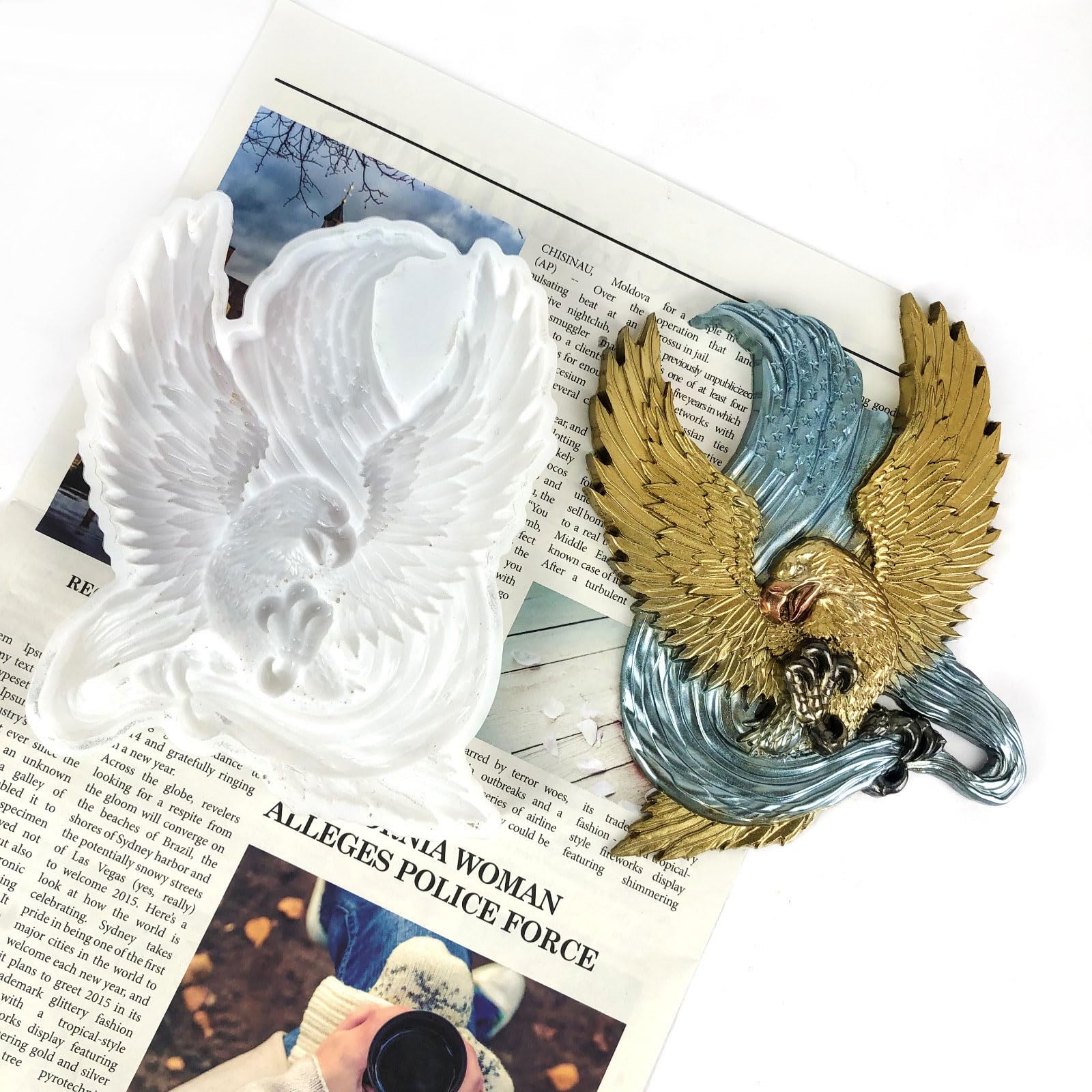 Eulen-Silikonform Für Epoxidharz – 16,6 X 16,6 Cm, DIY Wandbehang, Wiederverwendbar