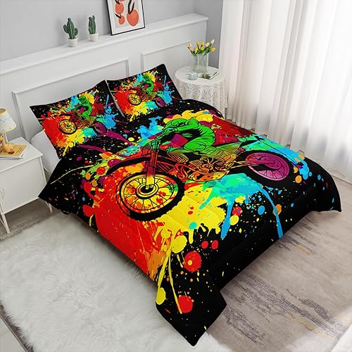 Vista 274 de Axolotl Kid Comforter Set Twin Size,Racing Car Bedding Set for Boys Girls Teen Kids Children Racing Gifts,Race Cars Quilt Bed Set with 1 Comforter 2