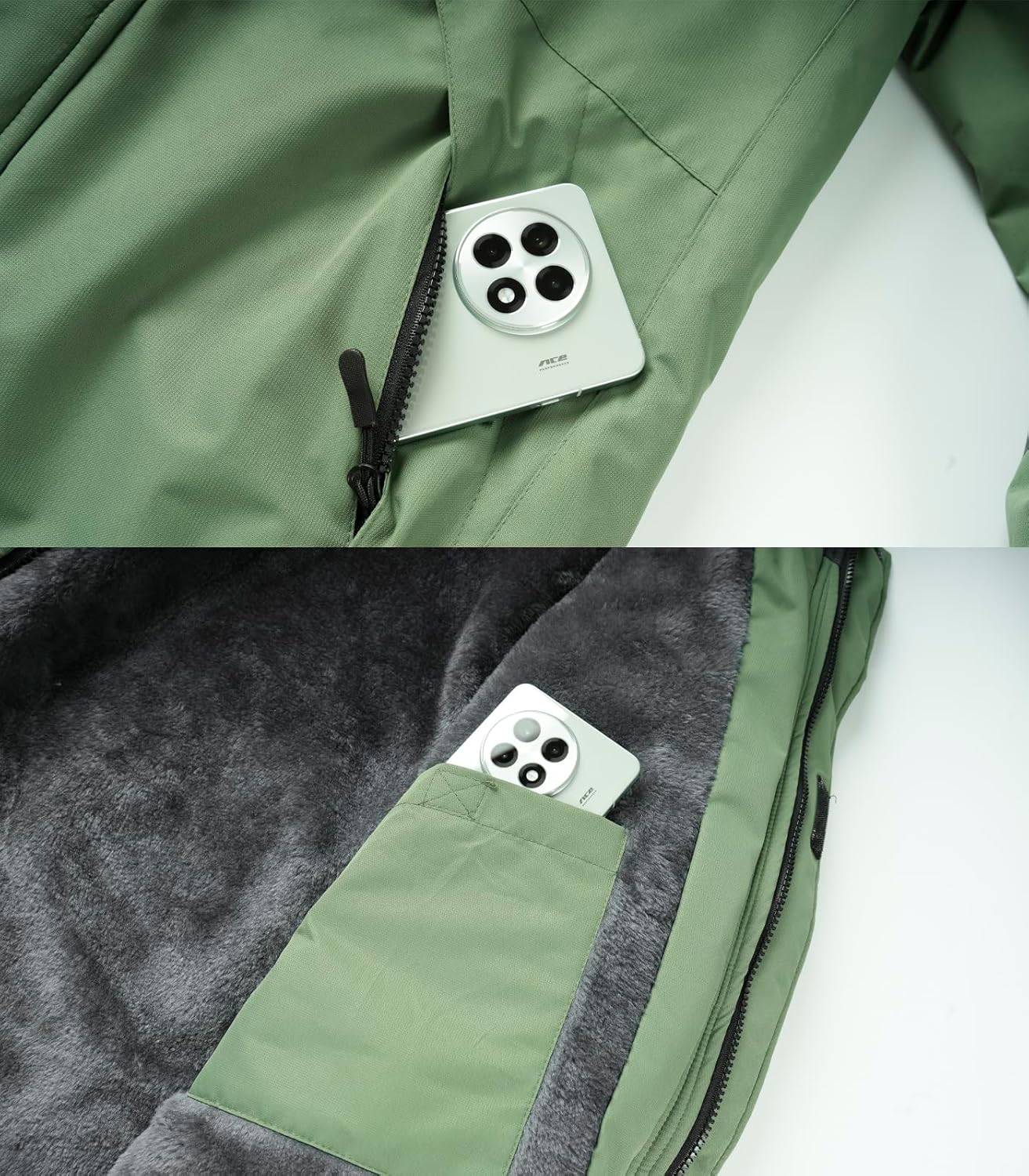 INVACHI Men’s Ski Jacket Waterproof Insulated Winter Snowboard Coat Hooded Cold Weather Outdoor Sports Snow Coat - Image 5