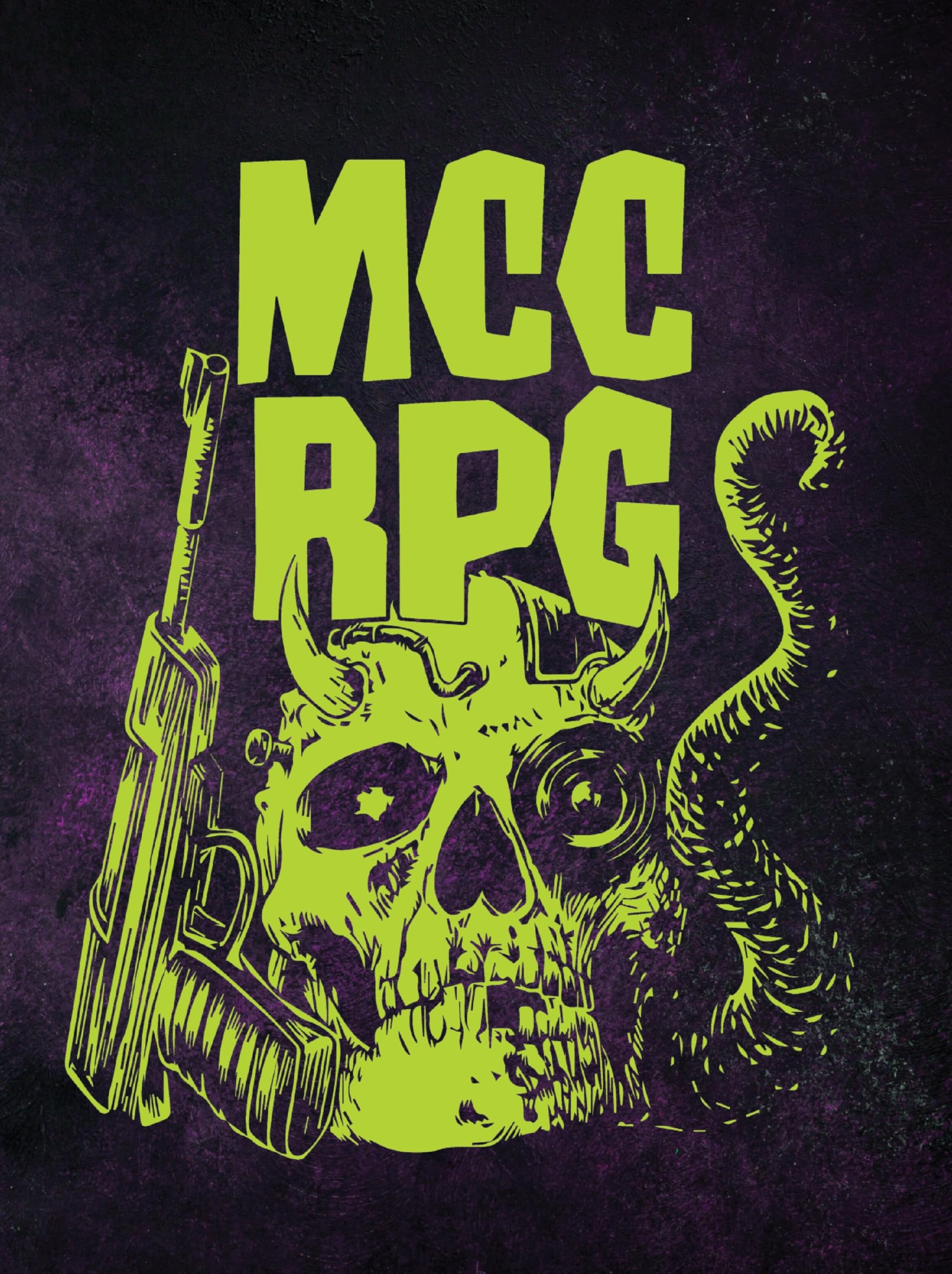 Mutant Crawl Classics Core Rulebook - Foil Demon Skull Edition: Fluorescent Demon Skull Edition