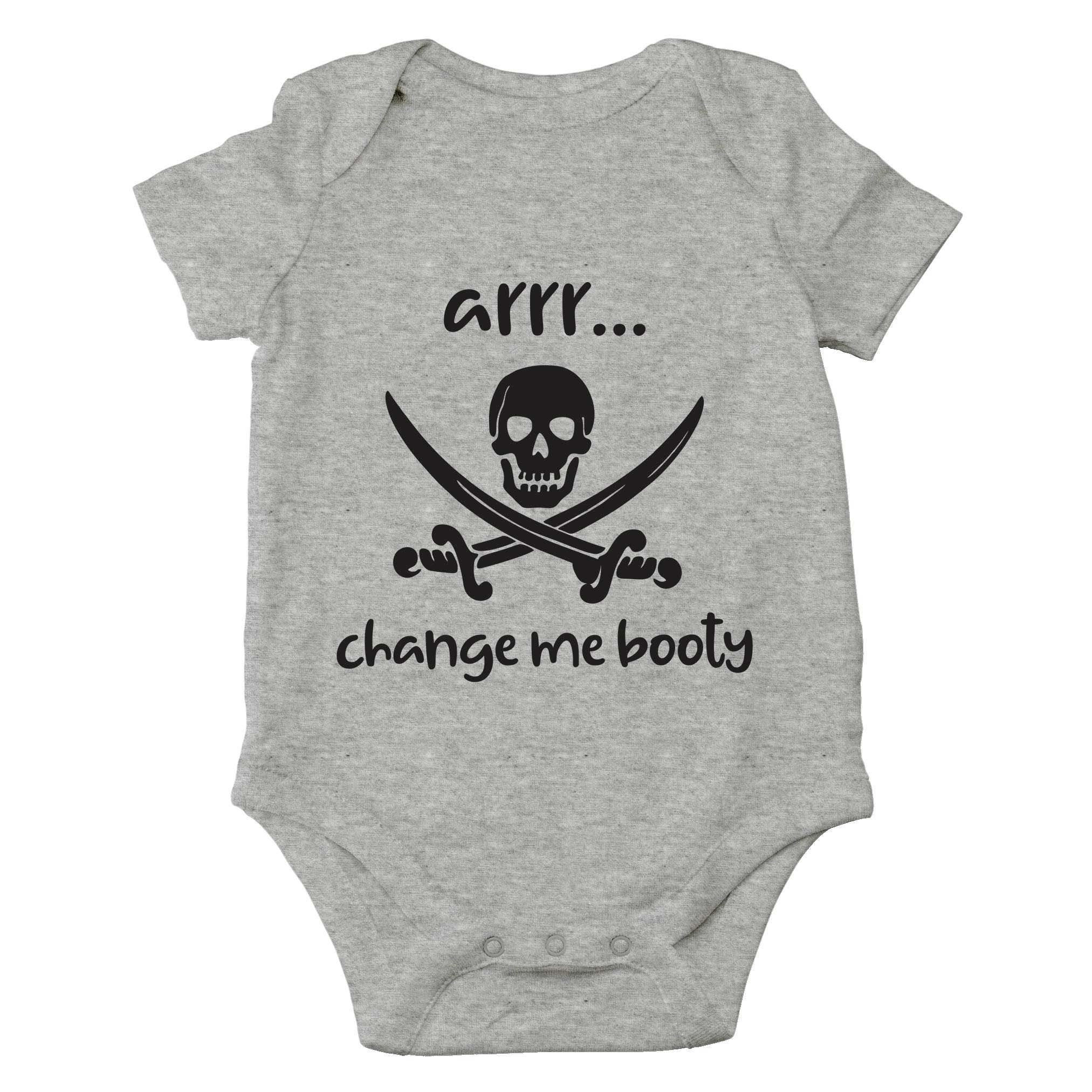 Arrr Change Me Booty Diaper Duty - Pop Culture - Parody Funny Baby Bodysuit