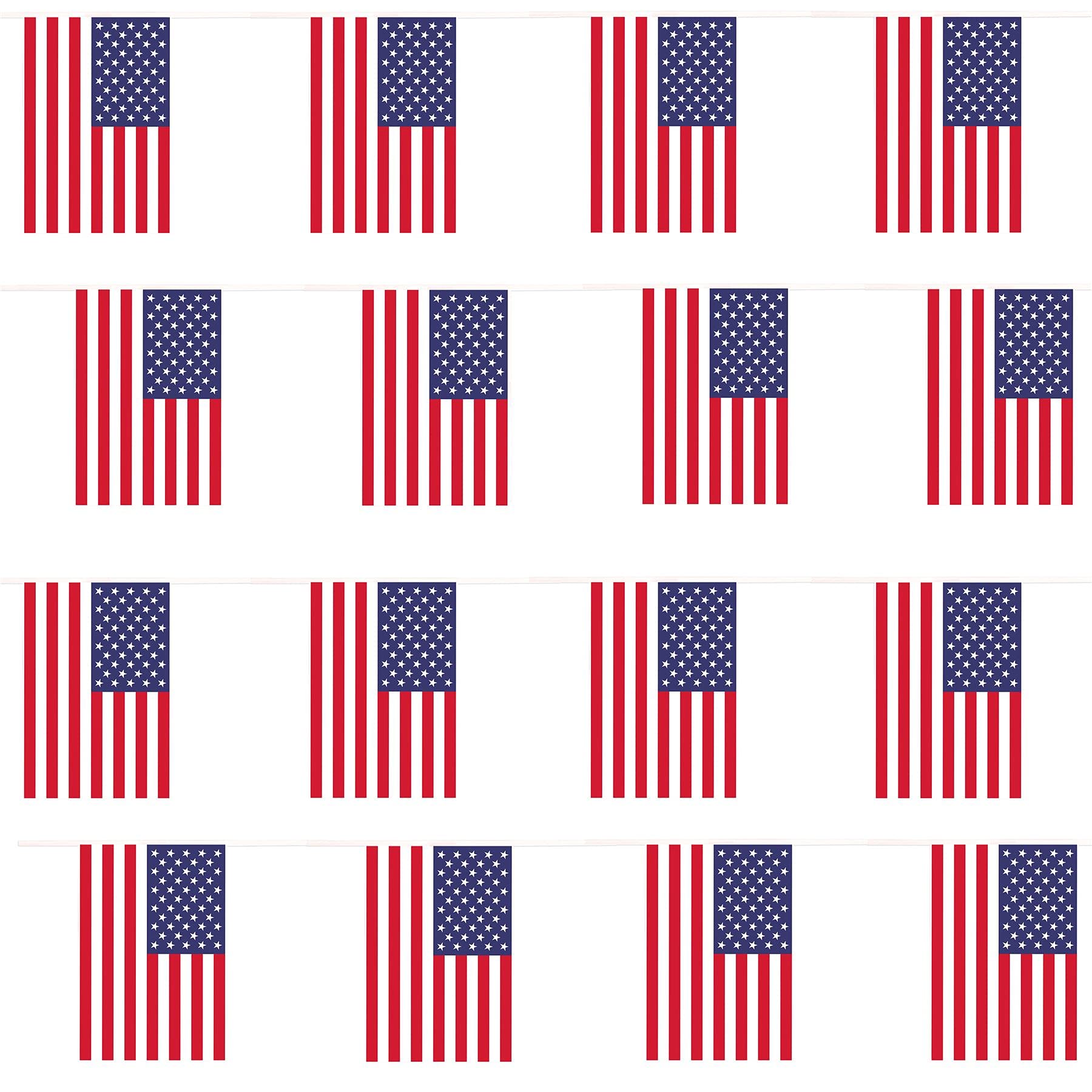 USA Flag Bunting - 120m 396ft - 240 Flag - Plastic all Weather American Bunting Decoration for Indoor Outdoor Sporting Events, Street Parties, Festivals and Celebrations