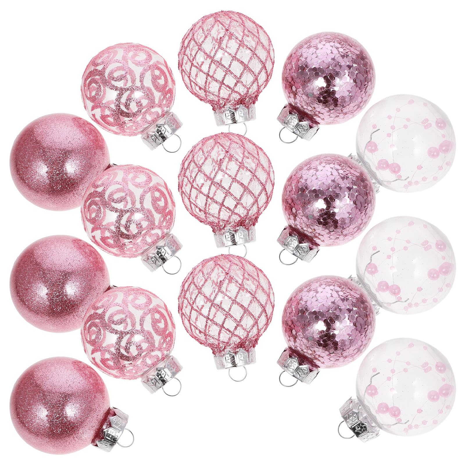 FRCOLOR 60 Pezzi Palline Appese per Albero di Natale, Decorazioni in