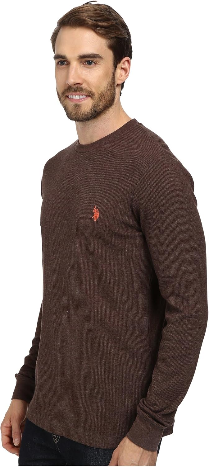 U.S. Polo Assn. Men's Long Sleeve Crew Neck Solid Thermal Shirt