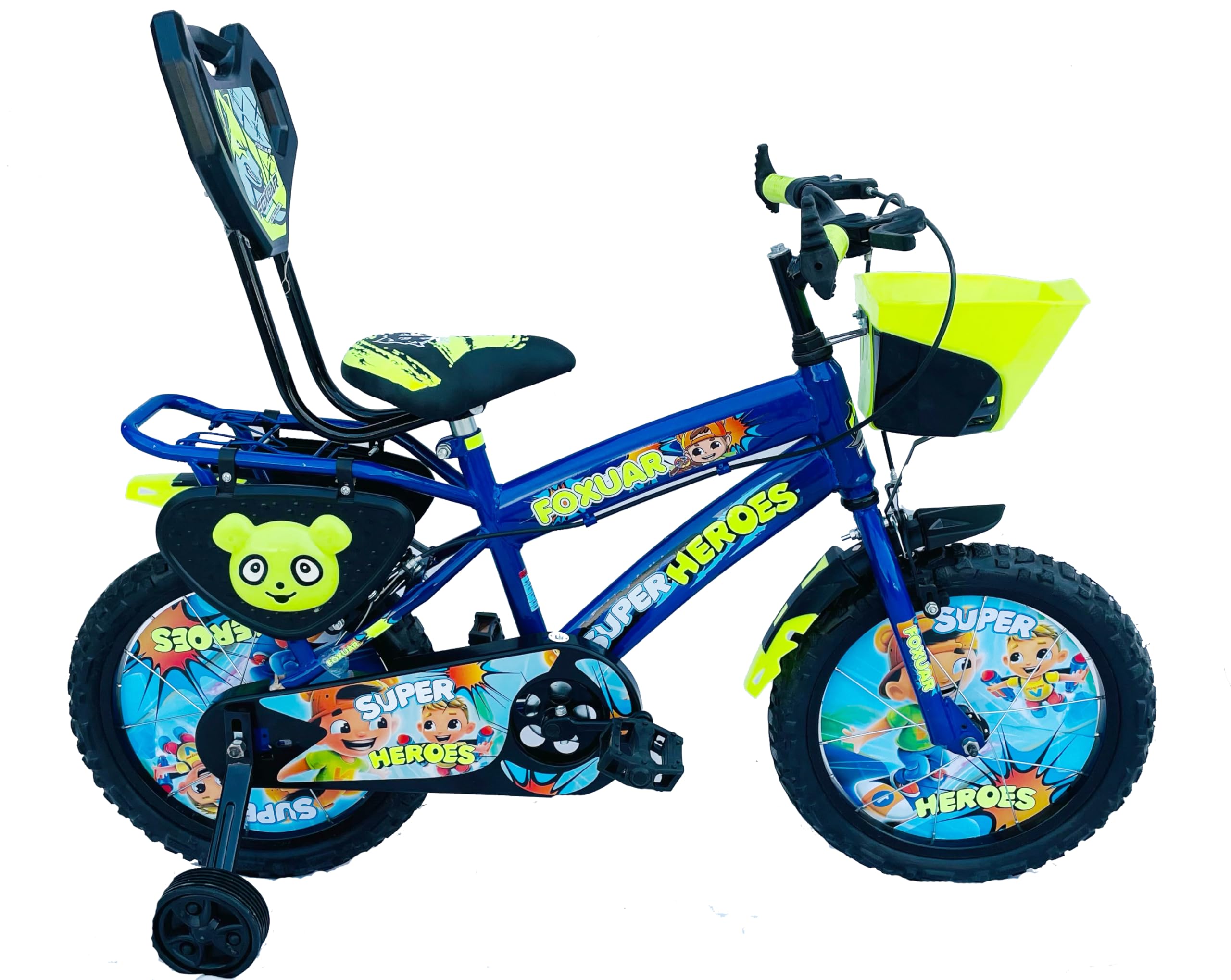 FOXGLOVE Superheroes 16 Inch Steel Frame Inbuild Carrier in Tubeless Tyre | Blue | 16.235 (B0D14JY9N5) Amazon Price History, Amazon Price Tracker