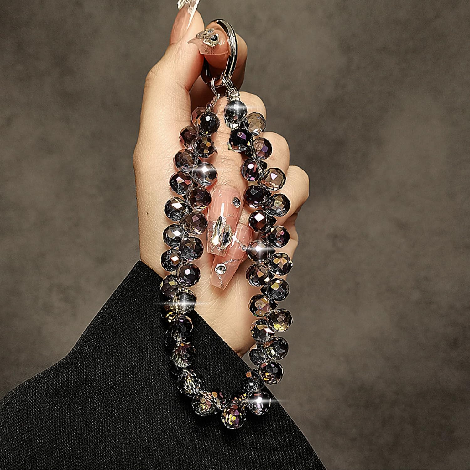 Pulsera Con Cadena Para Teléfono Con Diamantes De Imitación - Manos Libres, Antipérdida, Regalo Mujeres, Acrílico