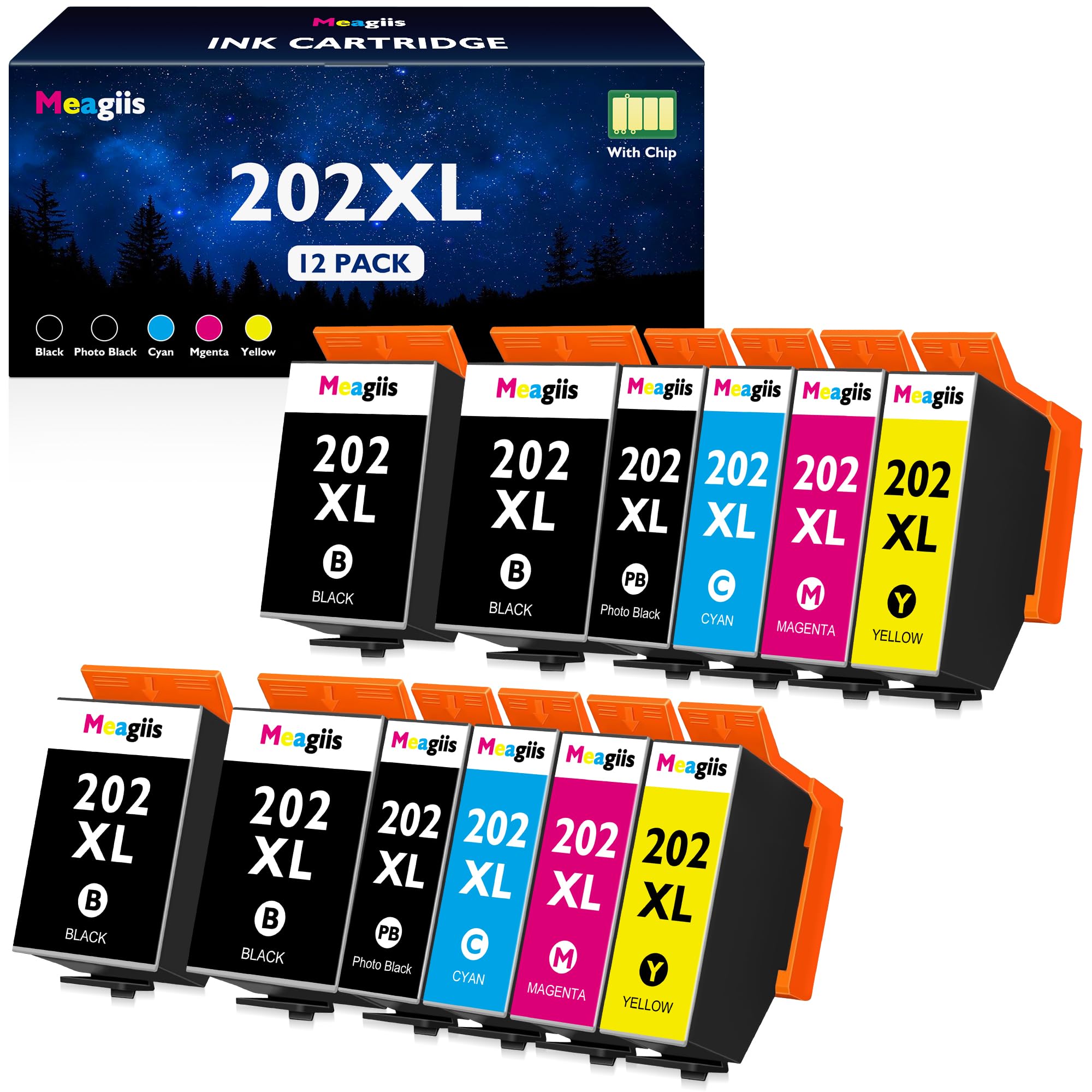 Pack 202XL Epson cartouche d'encre compatible multipack Expression Premium XP-6100 XP-6000 - 7