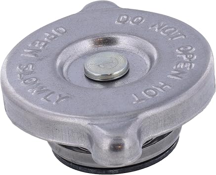 MotoRad Metal Radiator Cap, Black, 7 PSI, 4 Ear Design, for Open or Closed System (10228)