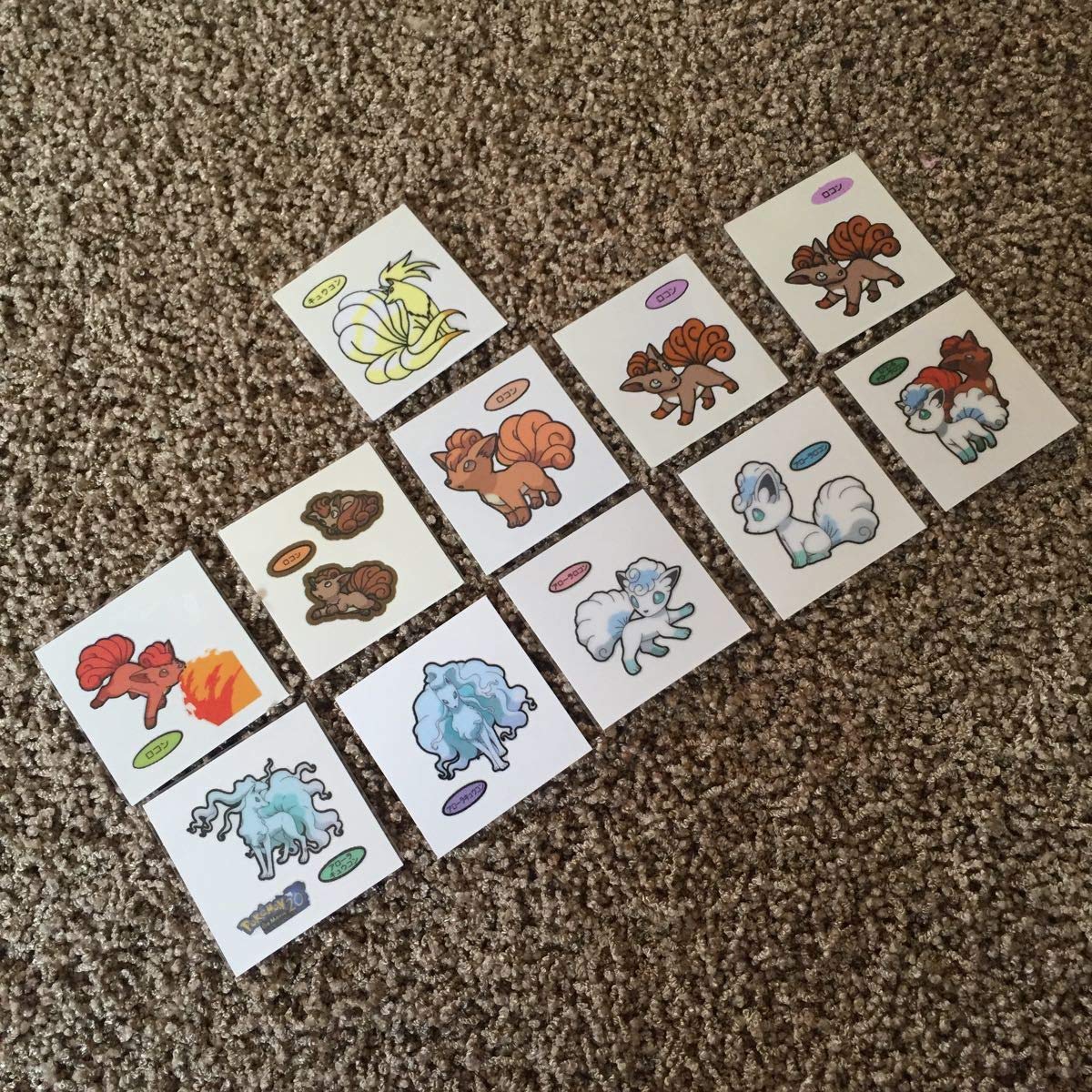 Amazon Co Jp 希少シール ロコン アローラロコン シロン キュウコン デコキャラシール ホビー 通販