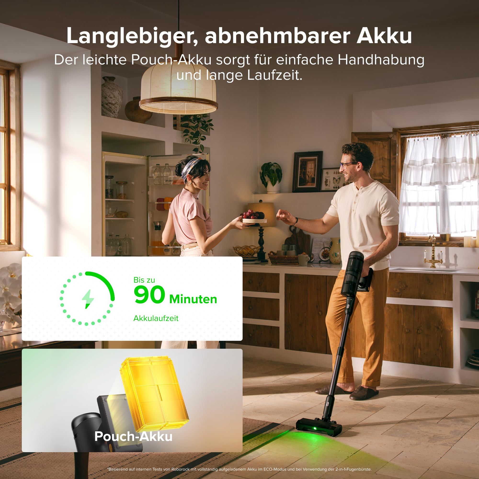 roborock H60 Hub Ultra Akku Staubsauger mit Absaugstation, 210AW kraftvolle Saugleistung, 90 Min. maximale Laufzeit, Staubsauger kabellos, Anti-Tangle Bürste für Teppiche, Hartböden, Tierhaare, Auto