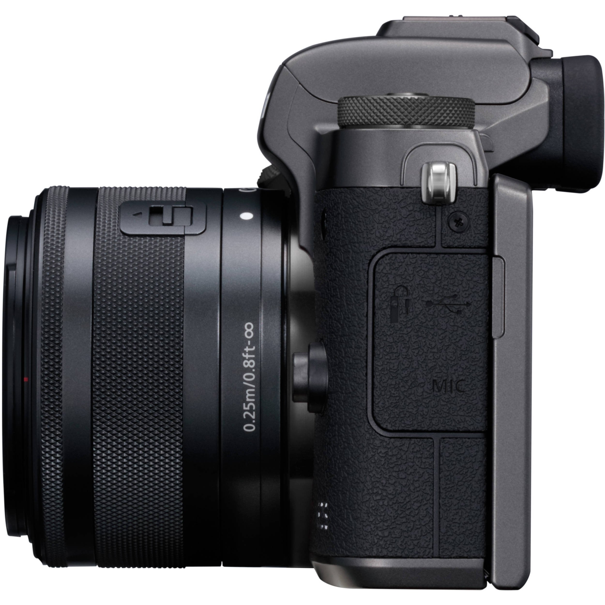 Canon EOS M5 Fotocamera Digitale Mirrorless, Obiettivo EF-M 15-45mm, f/3.5-6.3 IS STM, Nero [Versione Canon Pass Italia]