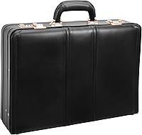 Vista 5 de McKlein COUGHLIN, Maletín de negocios expandible de cuero de 4.5 pulgadas, para computadora y tableta, Maletín para computadora portátil