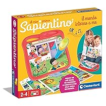 Clementoni – Il Mio Primo Sapientino, Il Mondo Intorno a Me, Banchetto Educativo 24 attività su Scuola dell’Infanzia e Penna Interattiva, Gioco Bambini 2-4 Anni, Made in Italy, Lingua Italiana, 16476