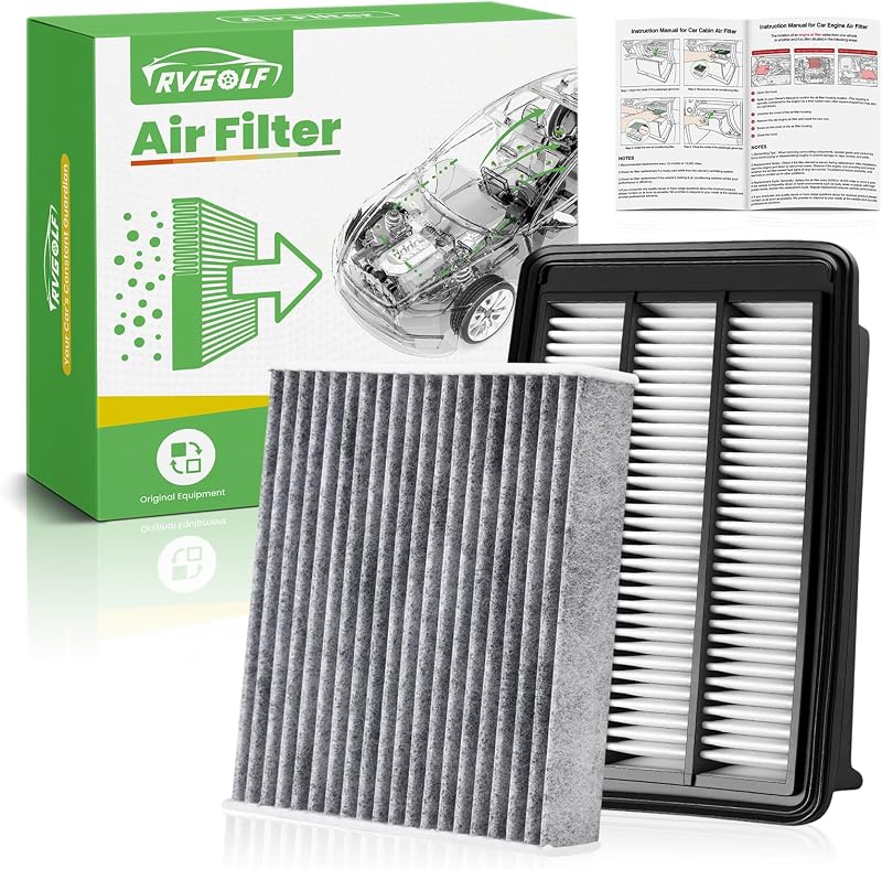 Kit Filtro de Ar do Motor e Filtro de Cabine RVgolf para Honda Civic e CR-V 1.5L – 2 unidades