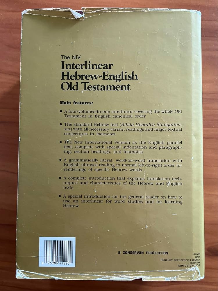 Interlinear Hebrew-English Old Testament: John R. Kohlenberger Interlinear Hebrew-English Old Testament: John R. Kohlenberger
