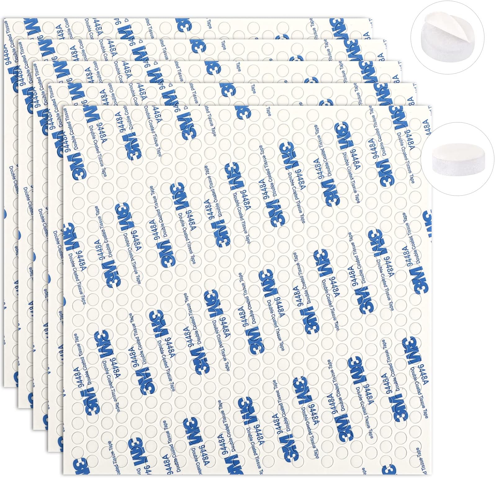 JULBEAR Double-Sided Adhesive dots, 2880 Pieces Adhesive Stickers, 6 mm ...