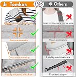 TOMKAS Small Dog Sling Carrier - Suitable for Puppies (Grey, S - Zip Pocket & Adjust Strap)