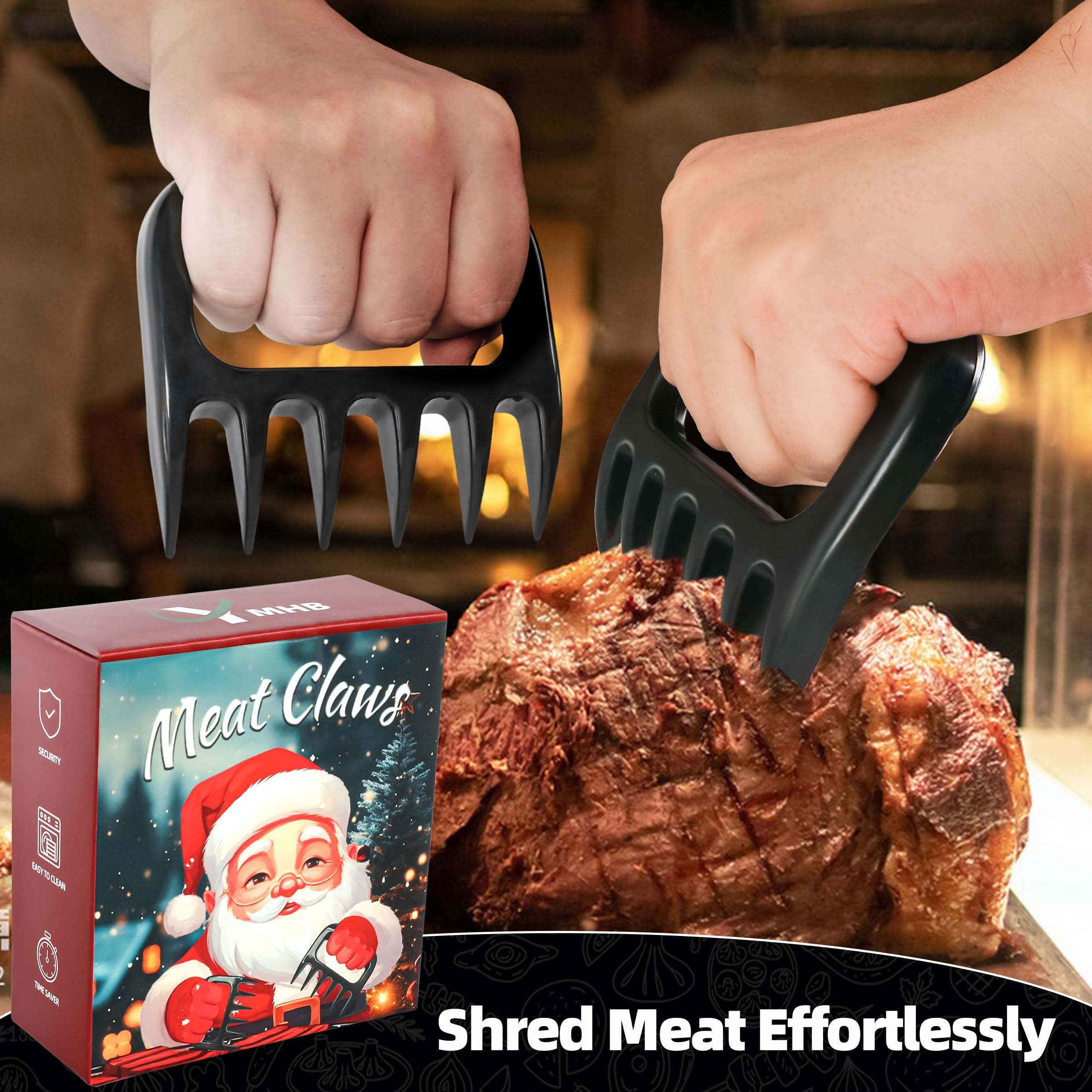 Strumpffüller für Erwachsene und Männer, Fleischzerkleinerer Krallen, Grillgeschenke für Männer, Zerkleinern von Krallen für Pulled Pork, Weihnachtsgeschenke für Vater, Ehemann, Geschenk