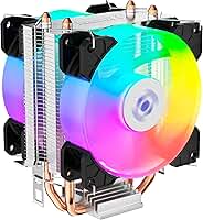 Fortrek Cooler para Processador AC13 135W TDP com Iluminação Rainbow, Compatível com Intel LGA 775/115x/1200/1700/1851 e AMD AM2/AM3/AM4/AM5/FM1/FM2