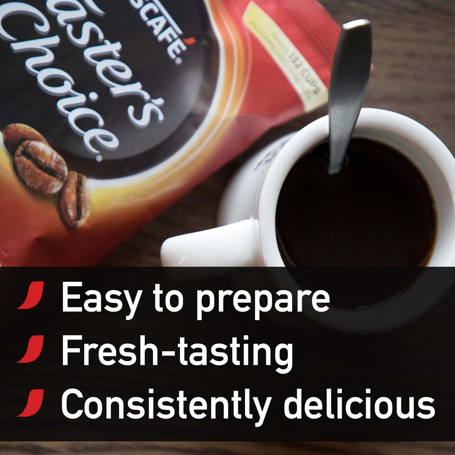 Nescafe Instant Coffee, Taster's Choice Light Roast House Blend, 8 oz Bulk Pouch, (Pack of 12) image 2