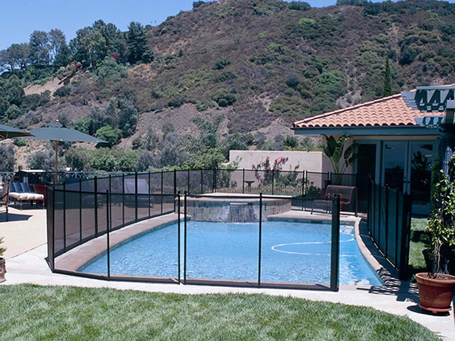 Gre SF133 - Barrera Seguridad para Piscinas. Valla para Evitar la Entrada. Medidas: 300 cm de Longitud x 133 cm Altura.