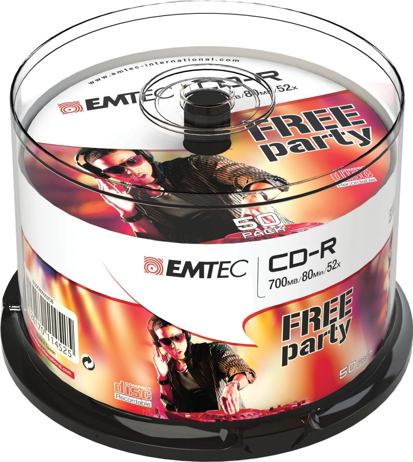 Emtec 52x 700MB CB CD-R (Pack of 50)