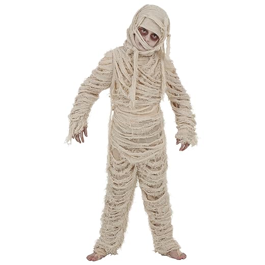 Mummy Costume for Kids Deluxe Mummy Outfit for Boys and Girls X-Large