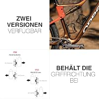 ZEFAL Pulse S2 Oldalsó Kerékpáros Kulacstartó Bal Oldali Nyílással - Carbon Szál - Gravel és MTB - Fekete - 28 g 7
