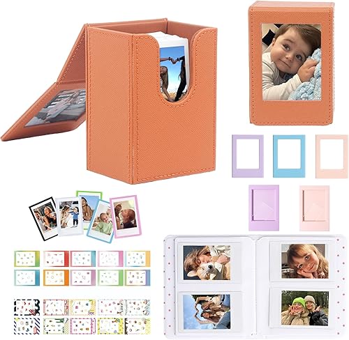 CAIYOULE Funda pequeña para Fujifilm Instax Mini 9912119877+EVOSQ - Funda transparente para cámara instantánea (estrella y margarita)